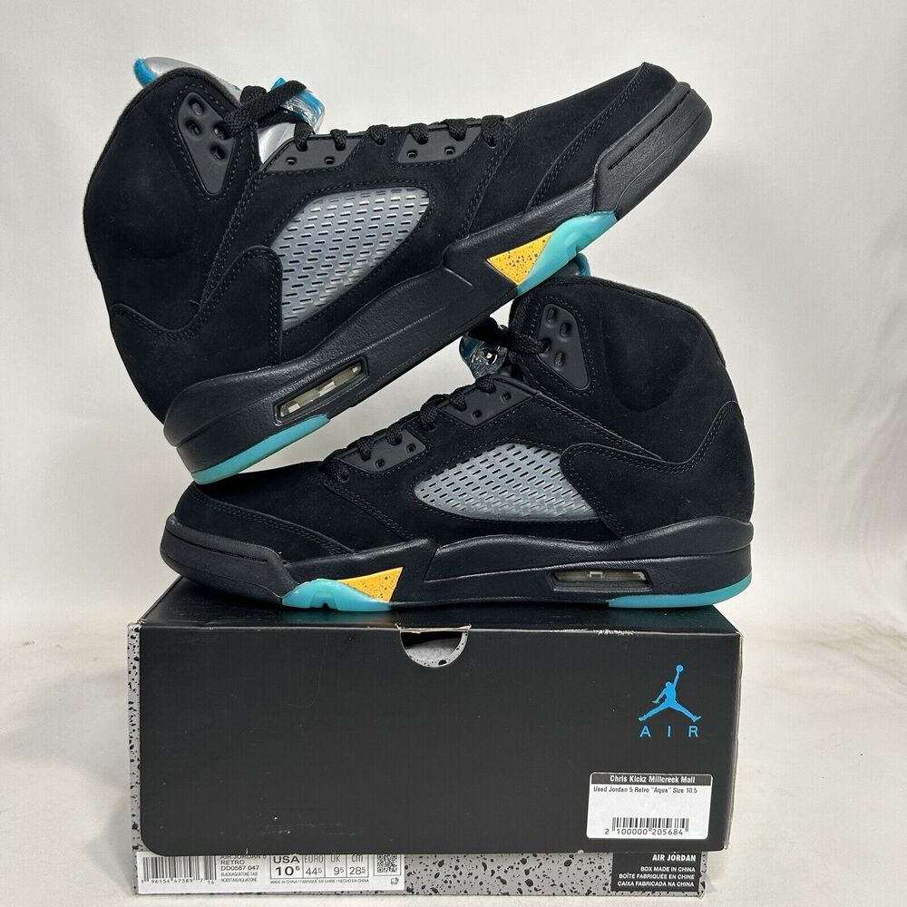 Nike Shoes Air Jordan 5 Retro “Aqua” 2024 - Picture 3 of 8